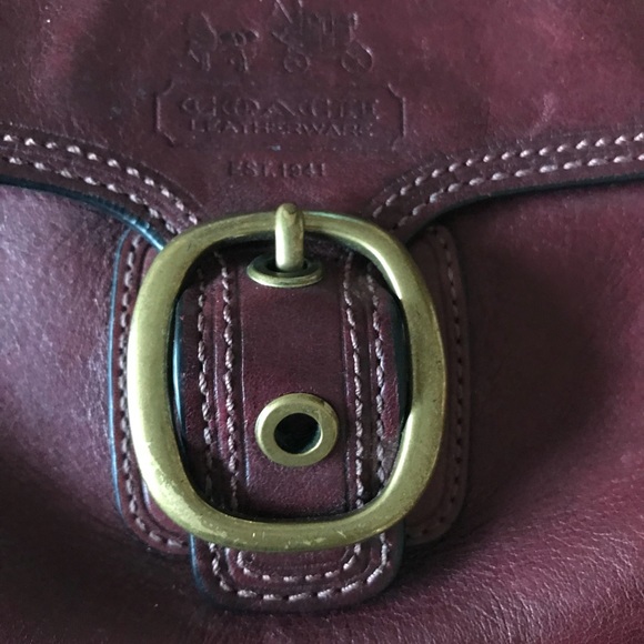 Maroon Coach wristlet - Picture 3 of 7